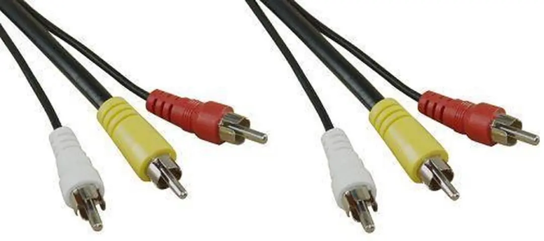InLine Tulp Audio Video Kabel 1m - Zwart