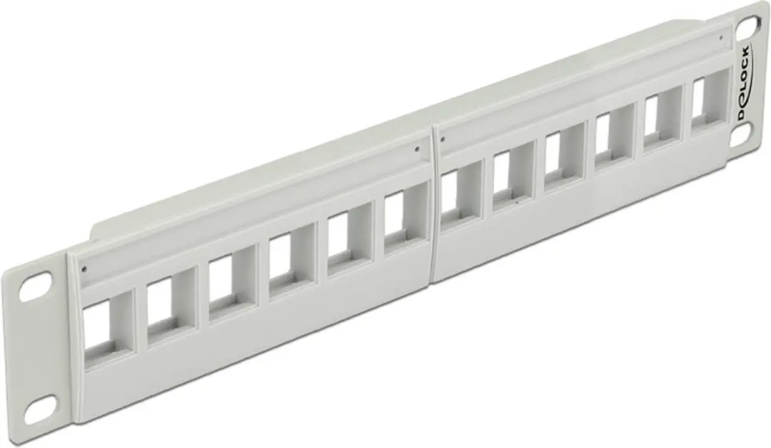 Delock 10'' Patch Panel 12 Keystone