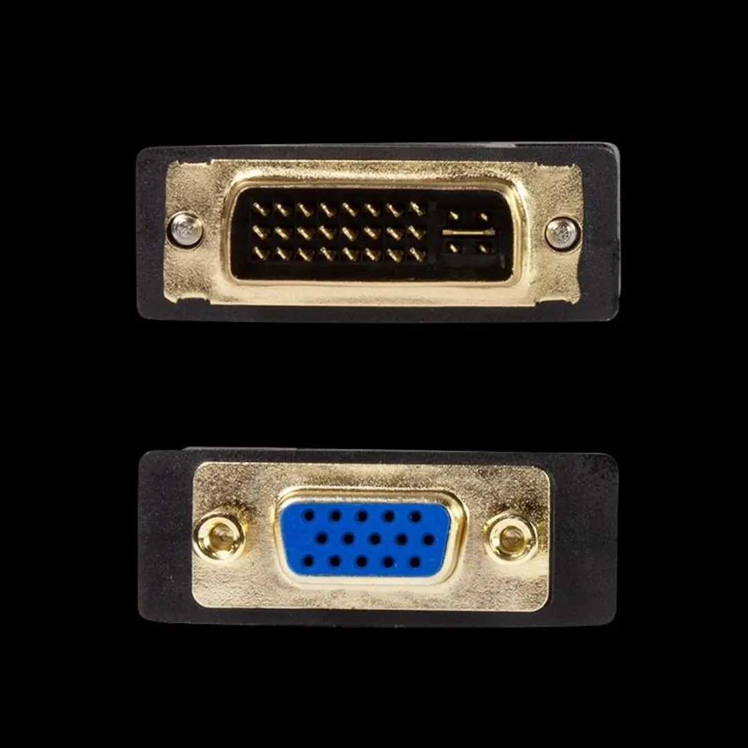 Logilink VGA naar DVI Converter 2-in-1 Adapter - Transparant