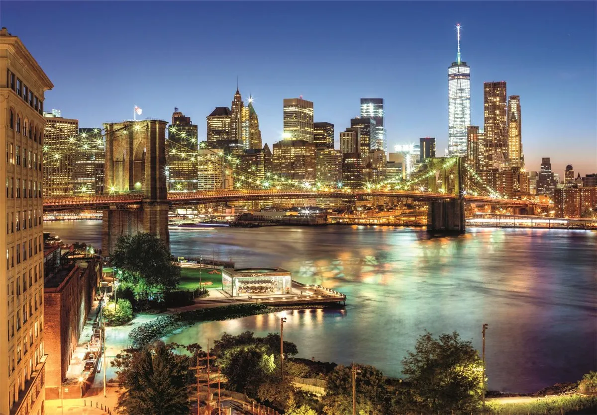 Clementoni Brooklyn Bridge Lights Puzzel 6000 Stuks - Multikleur