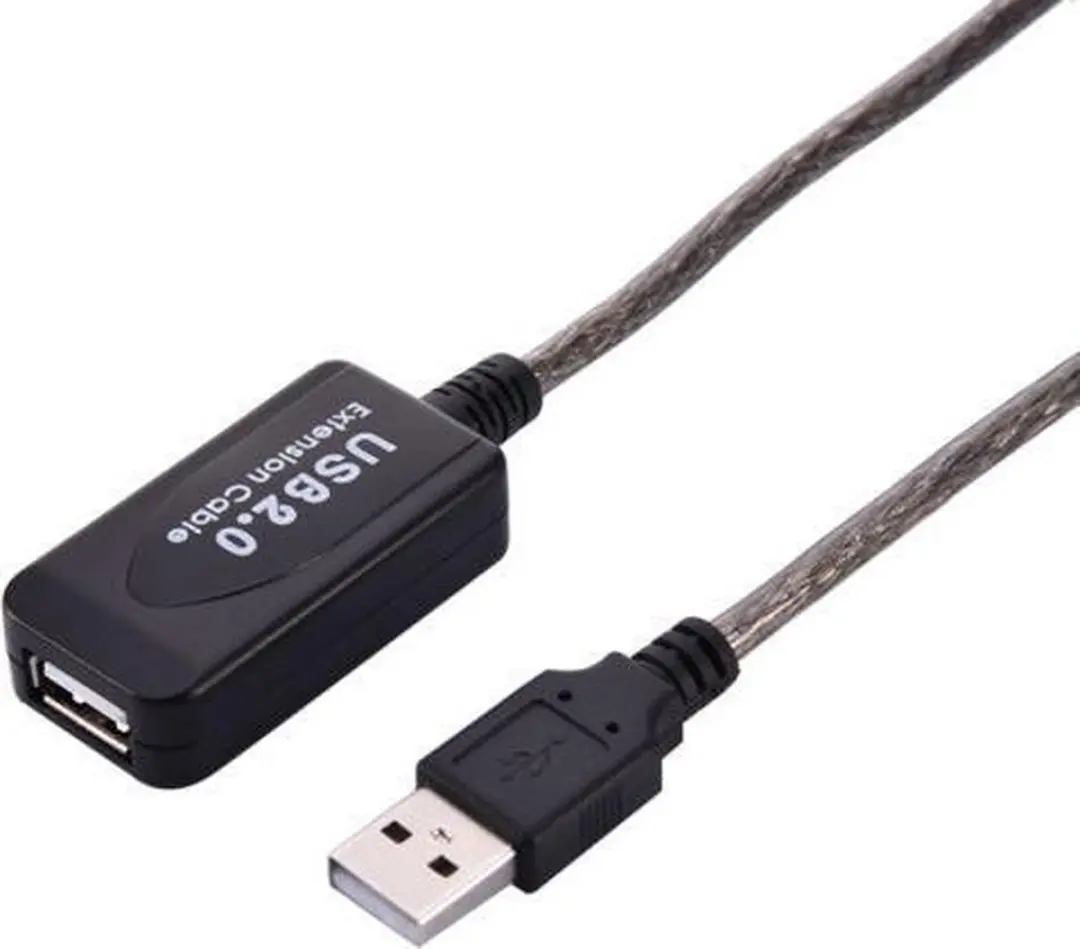 NÖRDIC USB-XT10M Actieve USB Verlengkabel 10m - Zwart