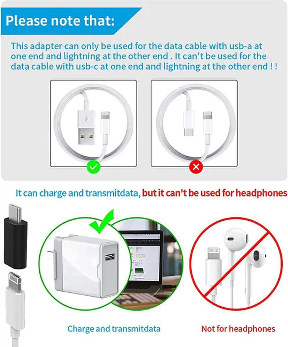 NÖRDIC USBC-N1504 USB-C naar Lightning Adapter - Zilver