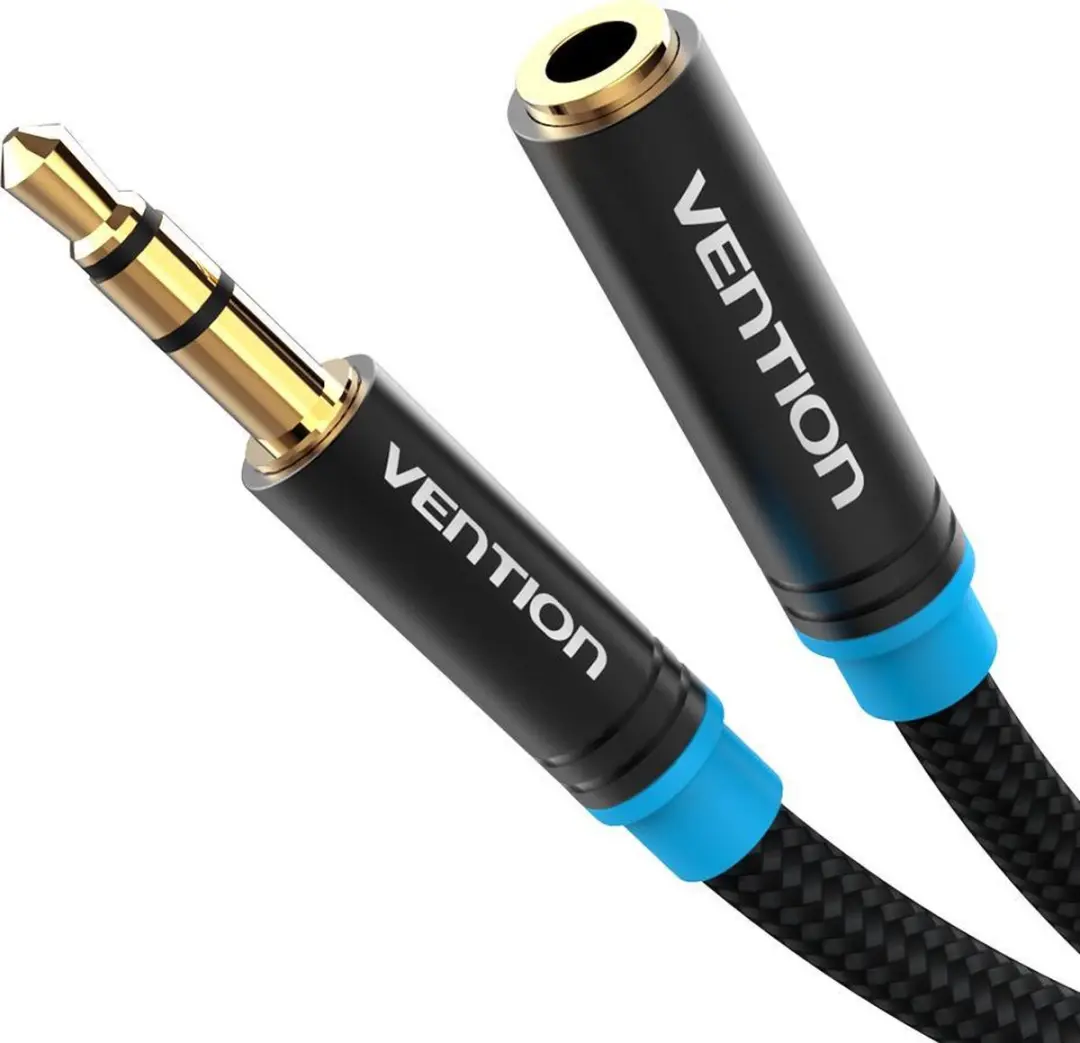 Vention VAB-B06-B200-M Audiokabel 2m - 3,5mm - Zwart