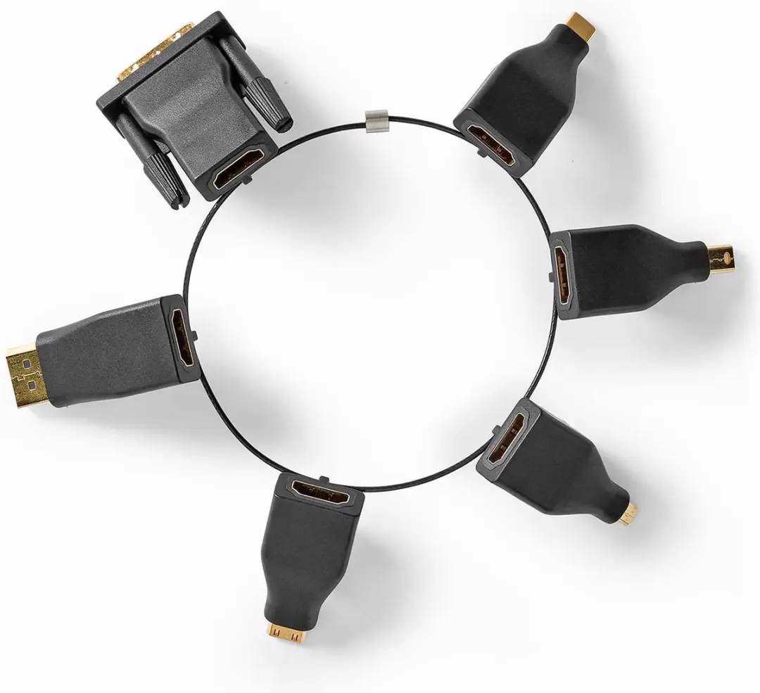 Nedis HDMI-Adapter CCGB34999BK - Verguld - Zwart