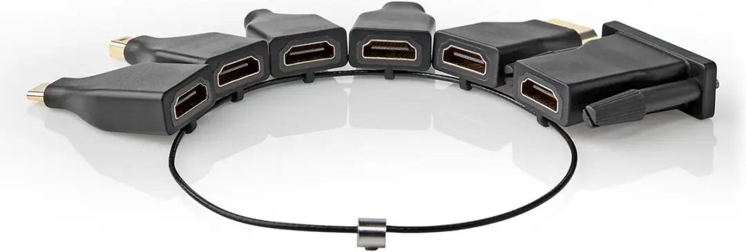 Nedis HDMI-Adapter CCGB34999BK - Verguld - Zwart