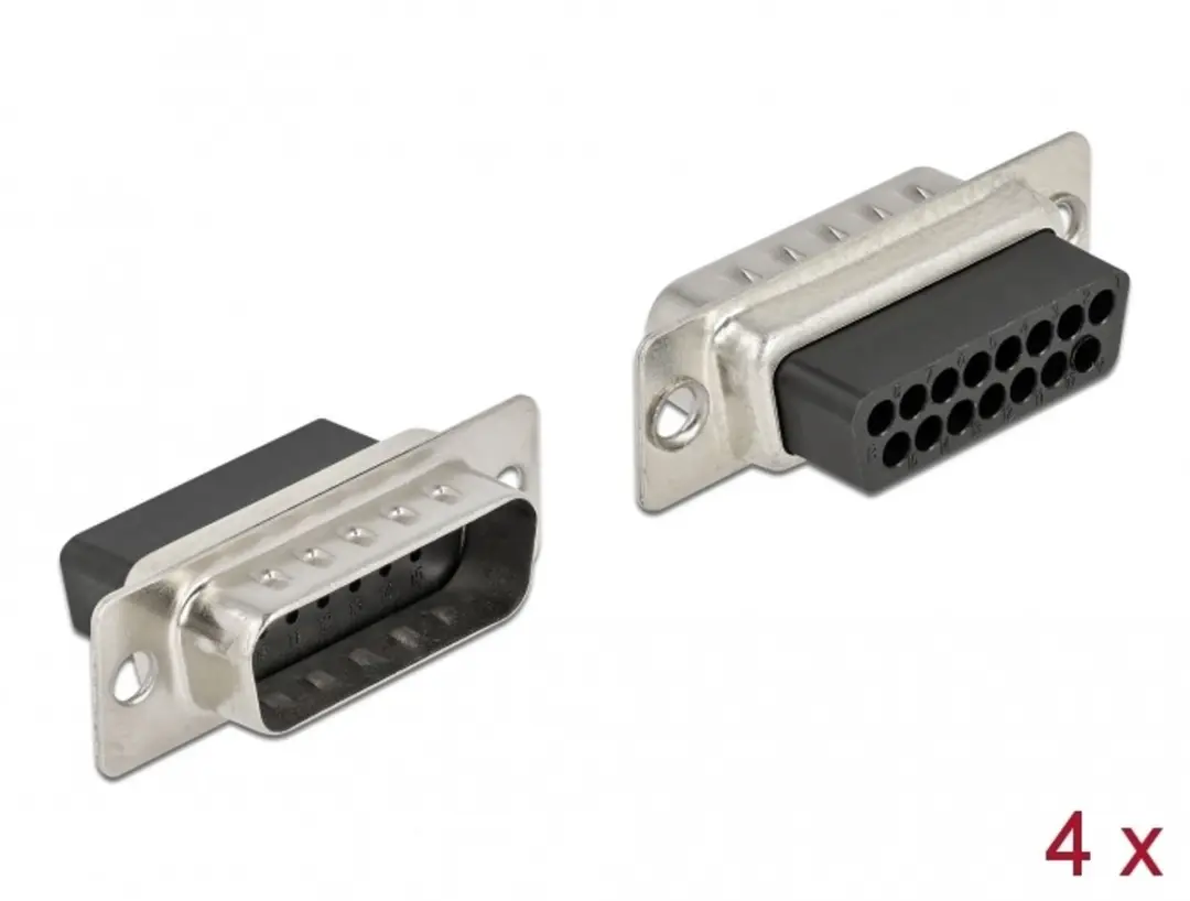 Delock D-Sub 15 Pin Crimp Male