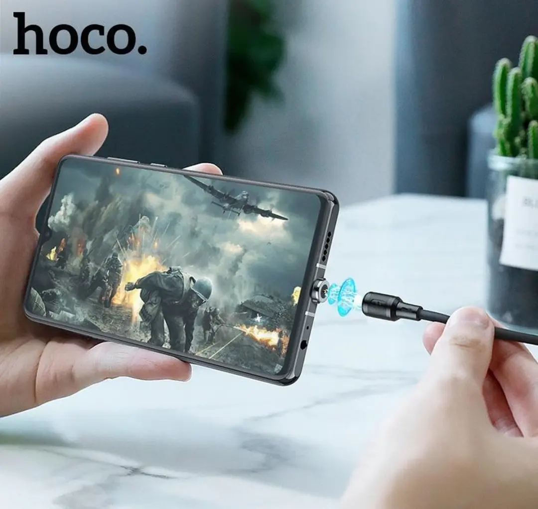 Hoco X52C USB-C Magnetische Oplaadkabel 1m - Zwart