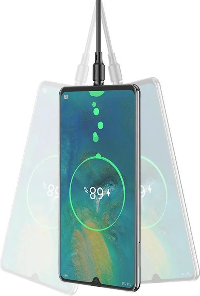 Hoco X52C USB-C Magnetische Oplaadkabel 1m - Zwart