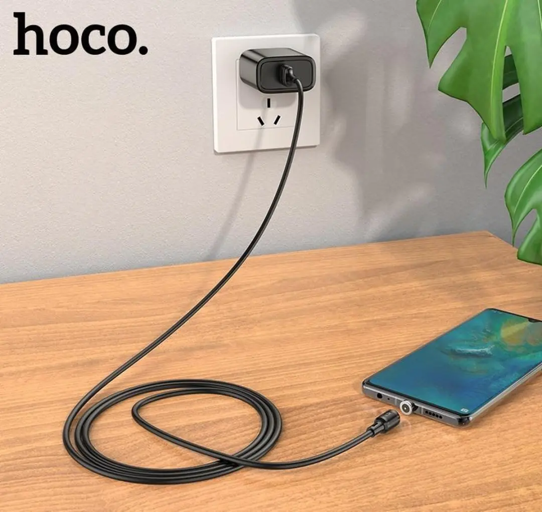 Hoco X52C USB-C Magnetische Oplaadkabel 1m - Zwart - afbeelding 6 van 6