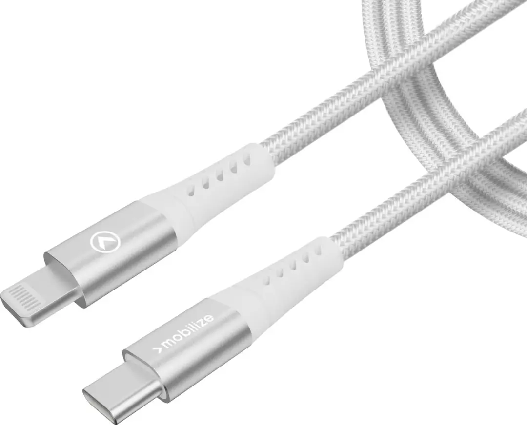 Mobilize USB-C naar USB-C Kabel 1m - Wit