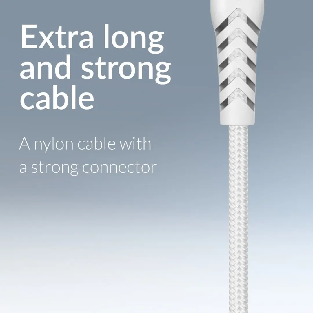 Mobilize USB-C naar USB-C Kabel 1m - Wit
