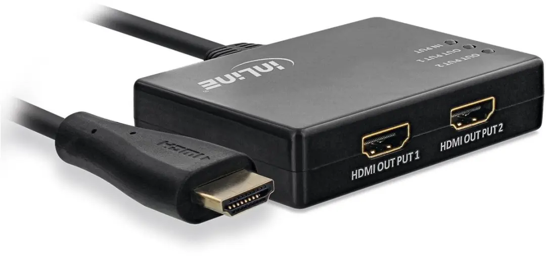 InLine HDMI Splitter 1 naar 2 - 4K 60Hz HDR - 0,5m