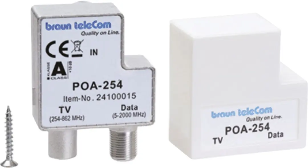 Braun POA-254 Ziggo TV/Data Splitter