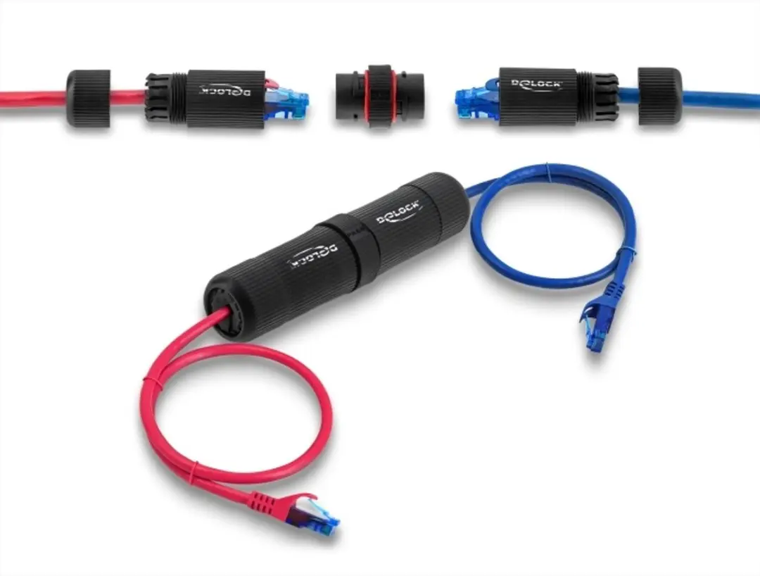Delock RJ45 Cat.6 Kabelconnector M16 IP68