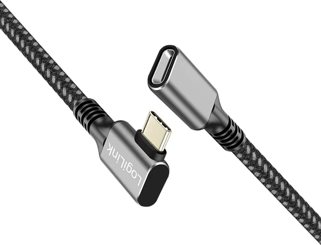 Logilink CUA0112 USB-C Kabel 2m - Zwart/Grijs
