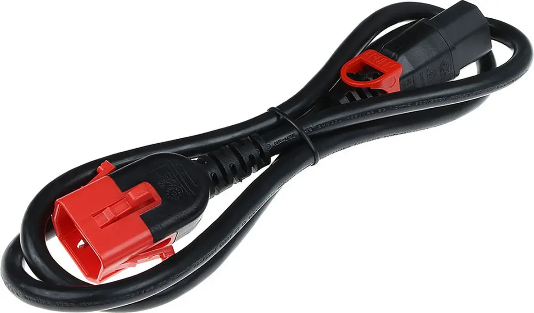 ACT PC3602 AK5503 Netsnoer C13-C14 Lock+ - 1,5m - Zwart