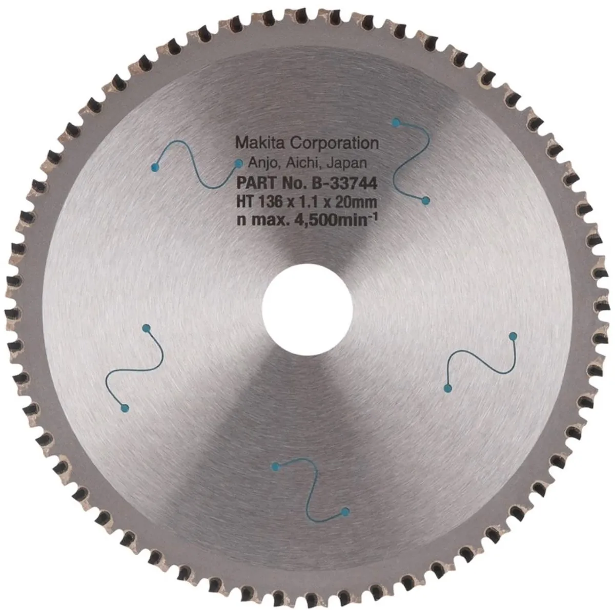 Makita TCT Cirkelzaagblad B-33744 - 136x20mm - 56 Tanden - afbeelding 2 van 6