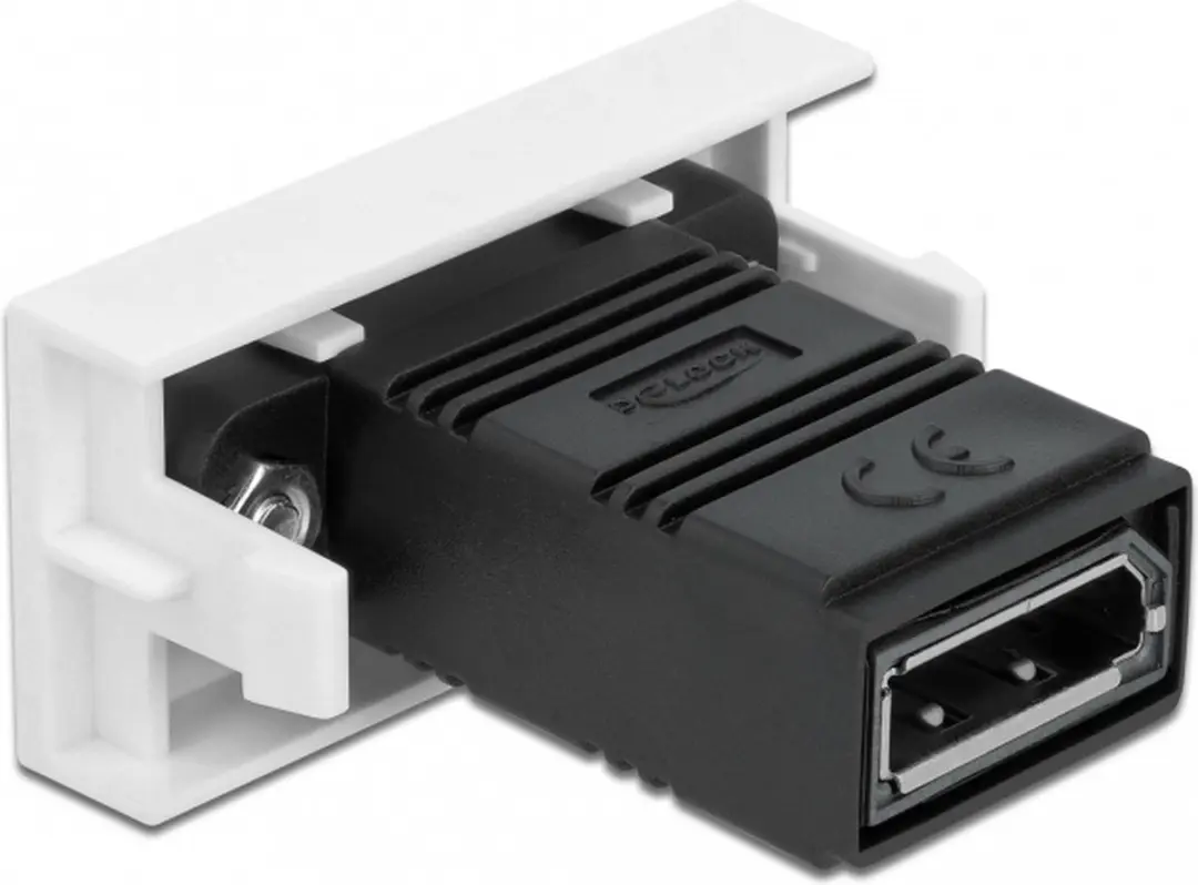 Delock Easy 45 DisplayPort Module 22.5x45mm - Zwart