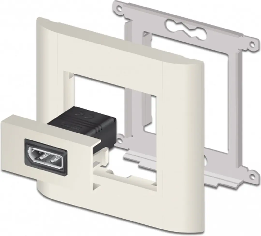 Delock Easy 45 DisplayPort Module 22.5x45mm - Zwart