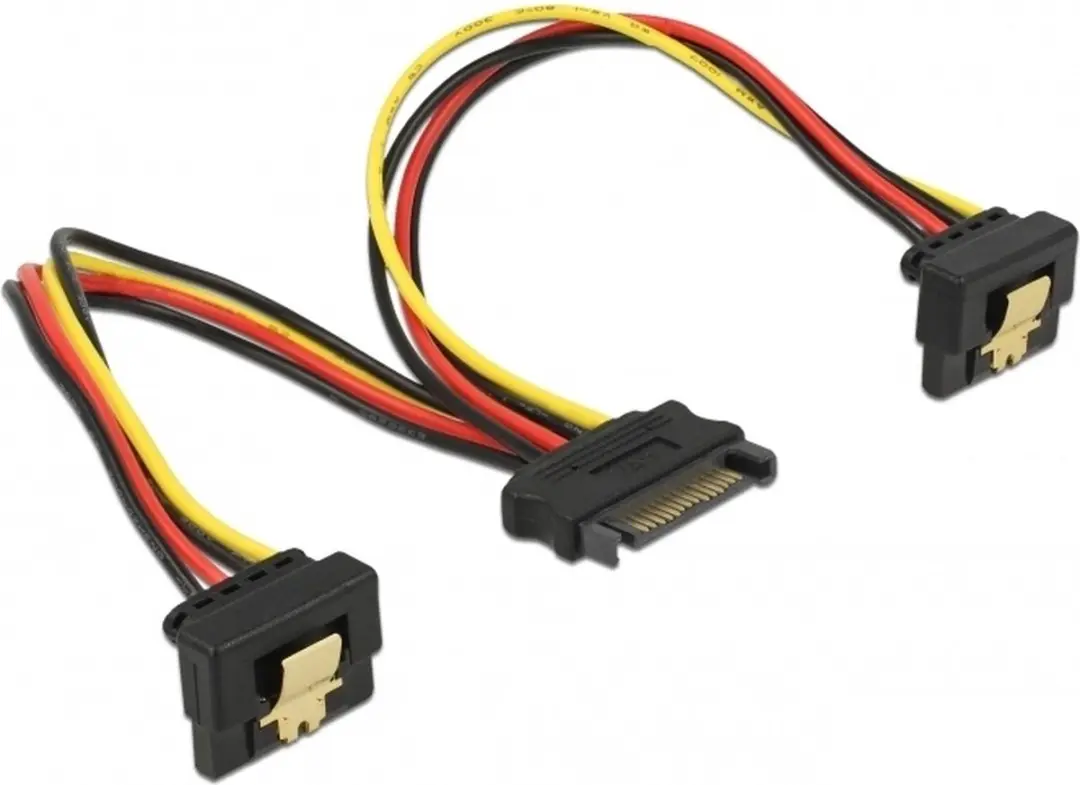 Delock SATA Splitter 2x V - 0,10m - Metaal