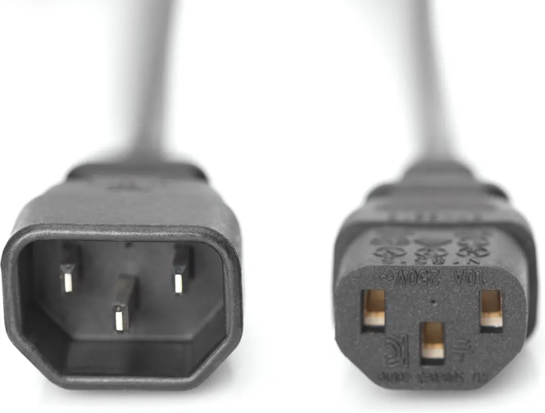 Digitus Stroomkabel C14-C13 10A 5m - Zwart