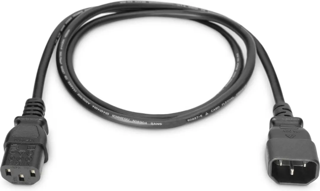 Digitus Stroomkabel C14-C13 10A 5m - Zwart