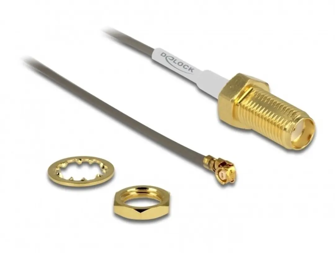 Delock MHF I SMA Kabel Micro Coax 1,37mm 50 Ohm