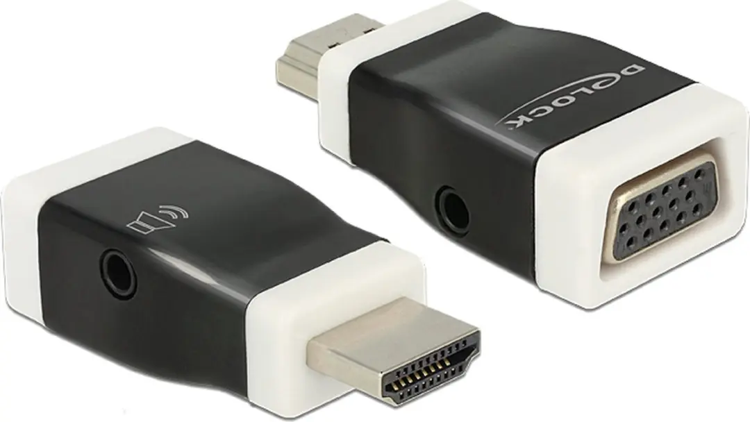 Delock HDMI naar VGA + 3,5mm Jack Adapter