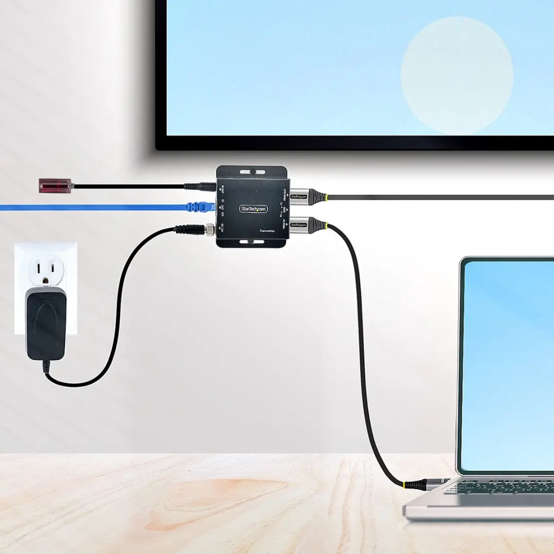 Startech HDMI Verlenger EXTEND-HDMI-4K40C6P1 - 4K30Hz/40m - PoC - IR