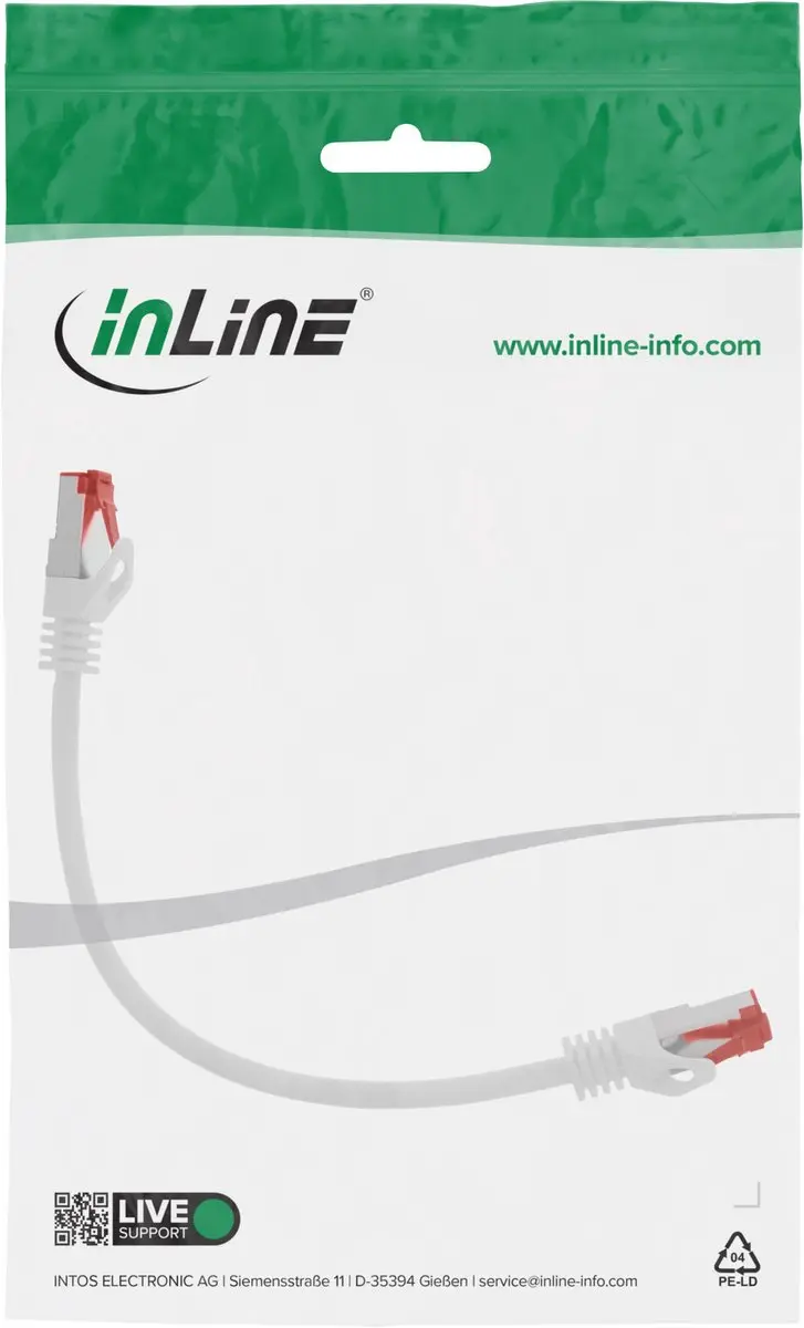 InLine Patchkabel S/FTP Cat.6 0,3m - Wit