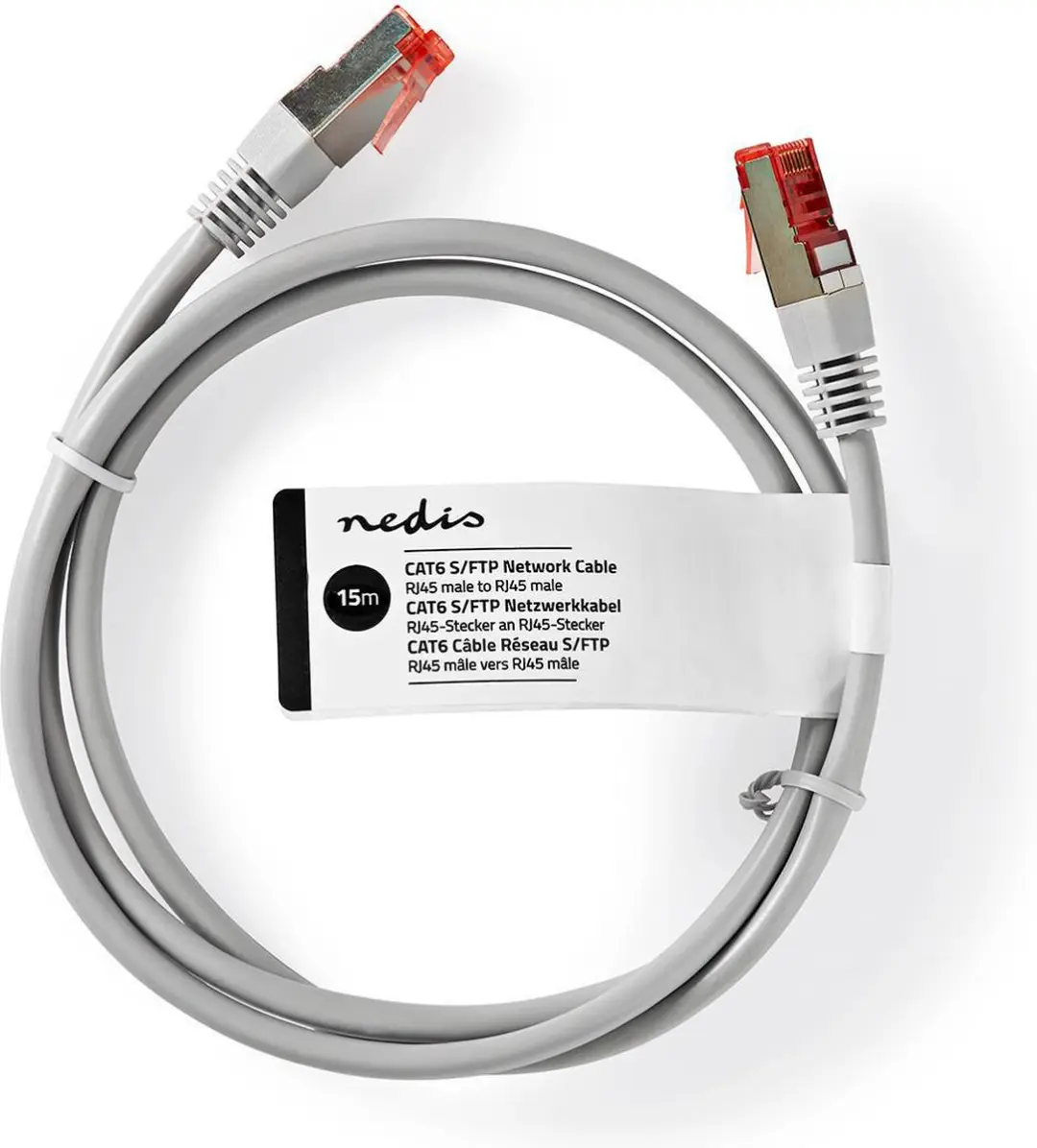 Nedis CAT6 Netwerkkabel CCGT85221GY150 - 15m - Grijs