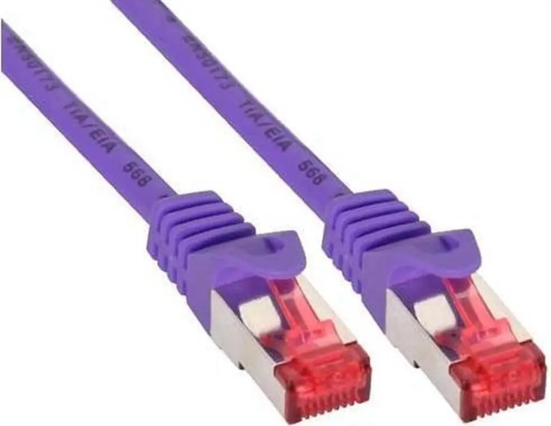 InLine Patchkabel S/FTP Cat.6 0,5m - Paars
