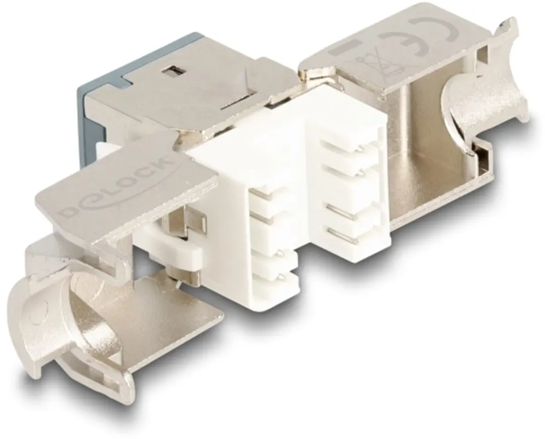 Delock Keystone RJ45 Cat.6A Modul - 10 Stuks - Grijs