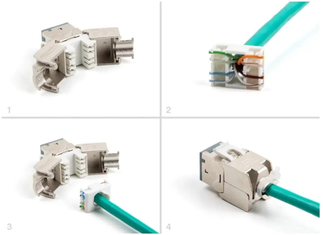 Delock Keystone RJ45 Cat.6A Modul - 10 Stuks - Grijs