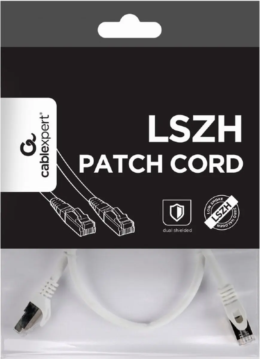 Gembird PP6A-LSZHCU-W-0.5M UTP Kabel 50cm - Wit
