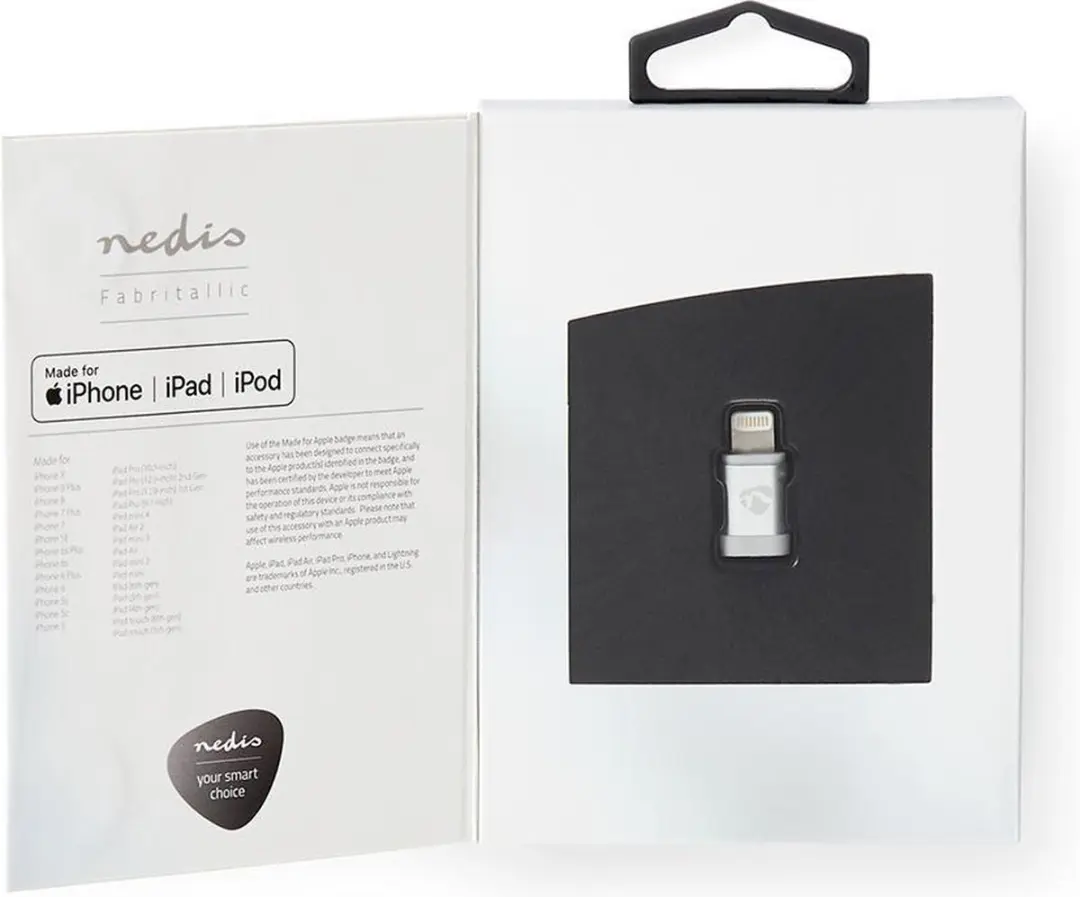 Nedis Lightning-Adapter CCTB39901AL - USB Micro-B - Verguld - Aluminium