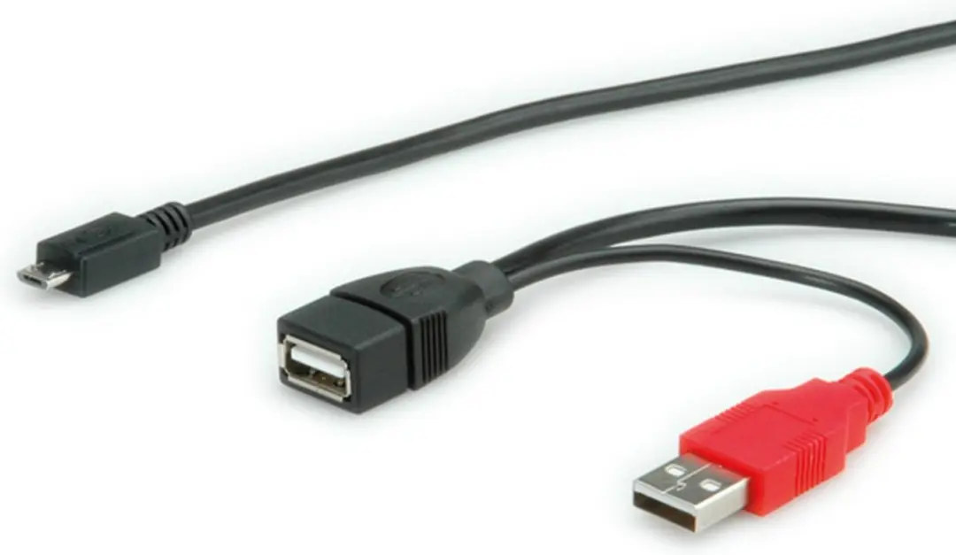 Roline USB2.0 OTG Adapter Micro B naar USB-A