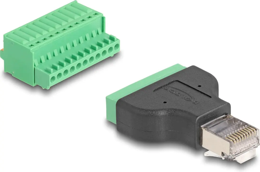 Delock RJ50 Male naar Terminal Block Adapter
