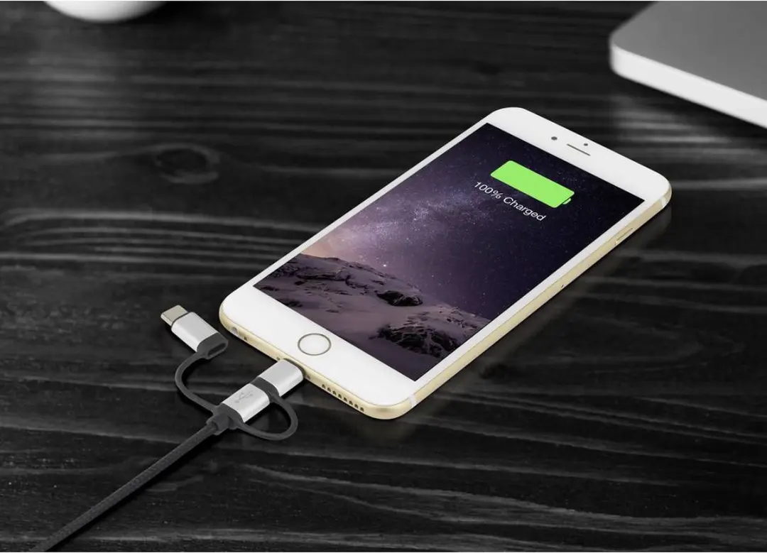 Renkforce RF4600467 USB-kabel 0.5m - USB-A/USB-C/USB-micro-B/Lightning