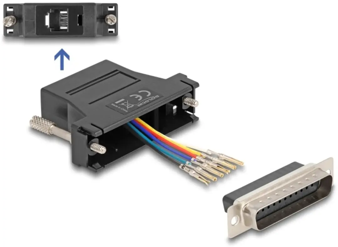 Delock D-Sub 25 naar RJ12 Adapter