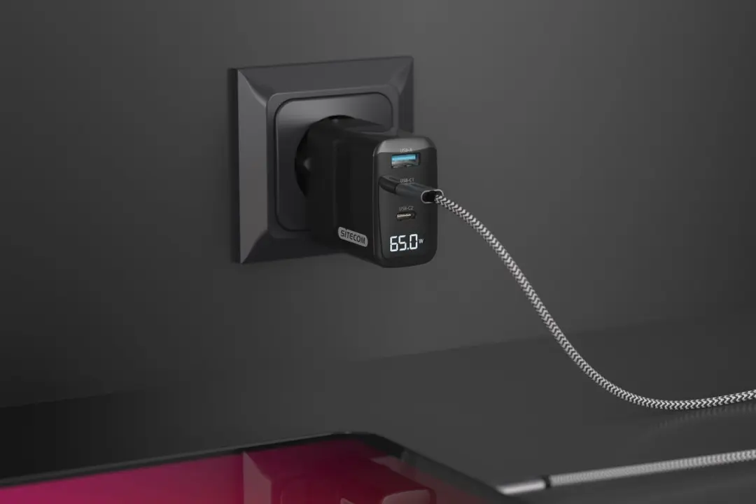 Sitecom CH-1002 65W Power Delivery Wandoplader - Zwart
