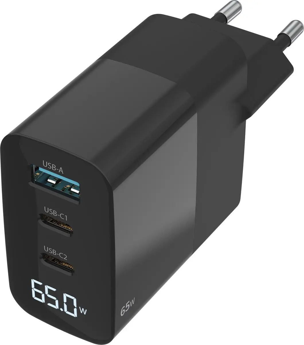 Sitecom CH-1002 65W Power Delivery Wandoplader - Zwart