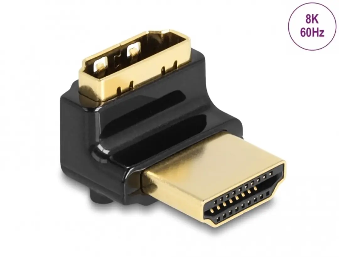 Delock HDMI Adapter Mannelijk naar Vrouwelijk 90° Omhoog