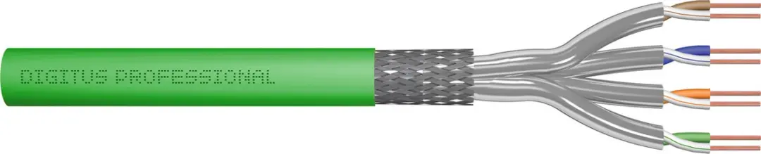 Digitus CAT8.2 sFTP Kabel 500m Groene Vaste Kern
