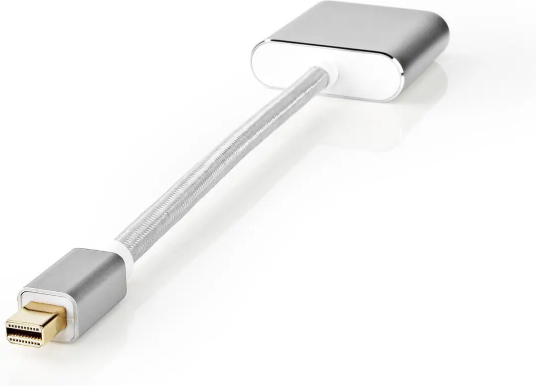 Nedis Mini DisplayPort naar DVI-D Kabel 21.6Gbps 0.2m - Zilver