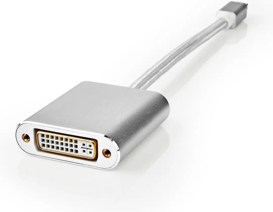 Nedis Mini DisplayPort naar DVI-D Kabel 21.6Gbps 0.2m - Zilver