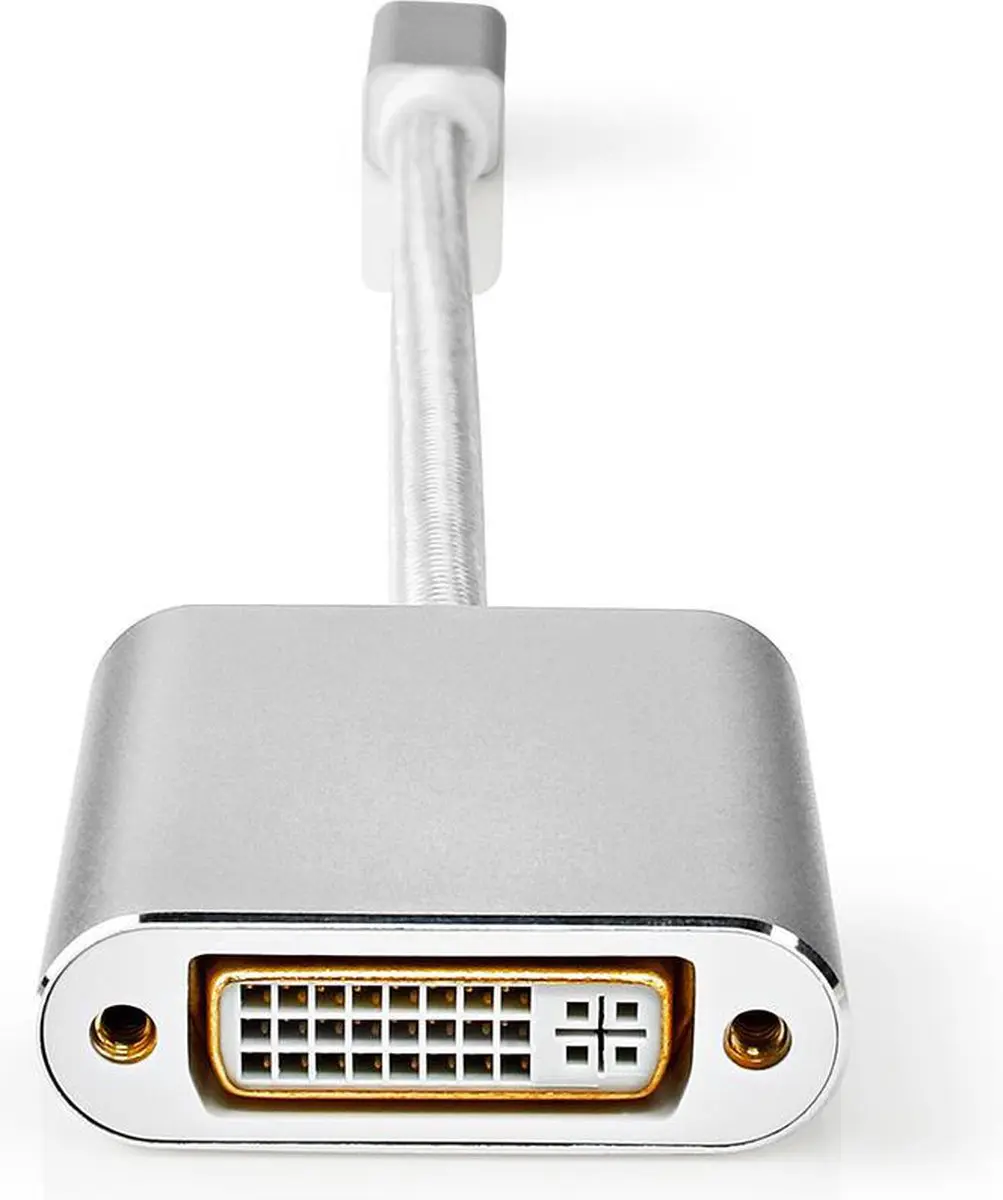 Nedis Mini DisplayPort naar DVI-D Kabel 21.6Gbps 0.2m - Zilver