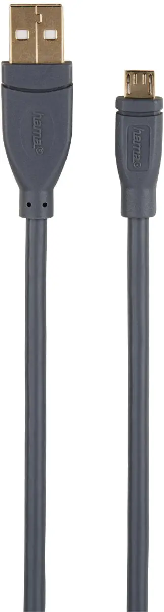 Hama USB-kabel 1,8m Micro-USB A - Grijs
