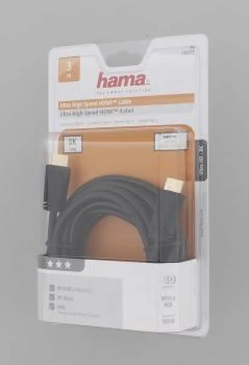 Hama Ultra High-Speed HDMI Kabel 8K - 3m - Verguld