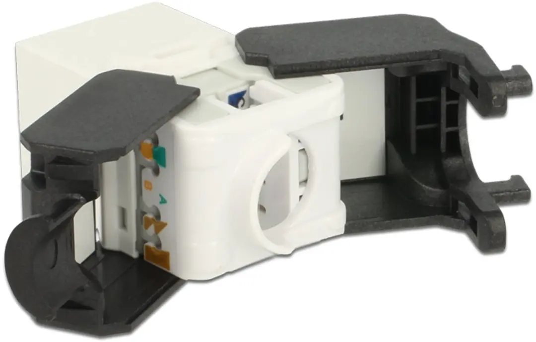 Delock Keystone Module RJ45 LSA Cat.6A - Wit/Zwart